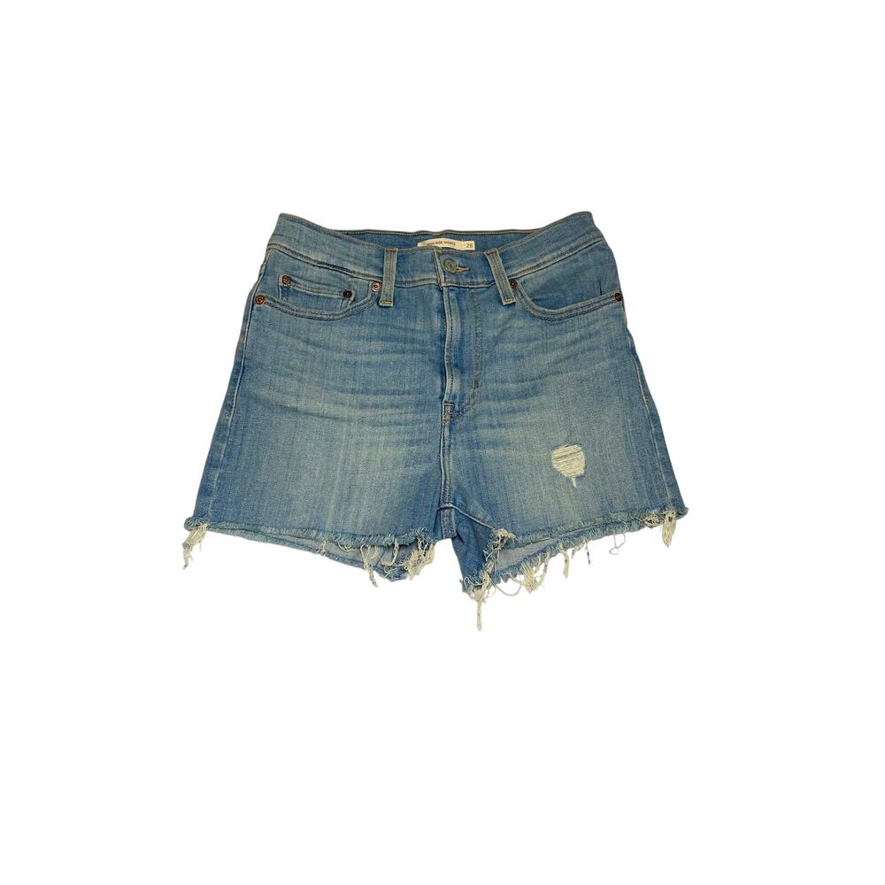 Levi’s Women’s High‑Rise Light Blue Denim Shorts • Size 28